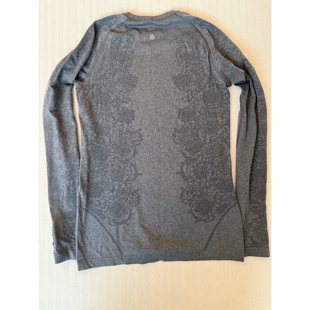Lululemon Swiftly Tech Long Sleeve Crew Neck Gray Size 10 - Picture 5 of 5